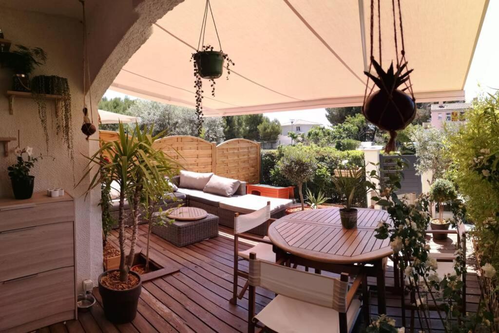La Terrasse Ensoleillee De Sausset - Cote Bleue Apartment Exterior photo